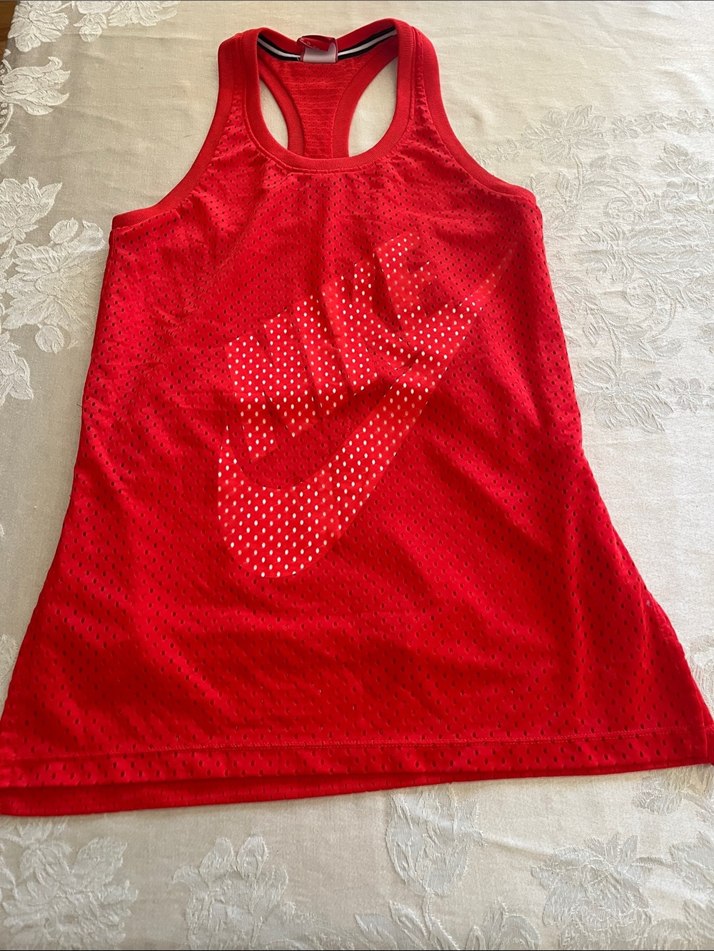 Nike Red Mesh Racerback Training Tank